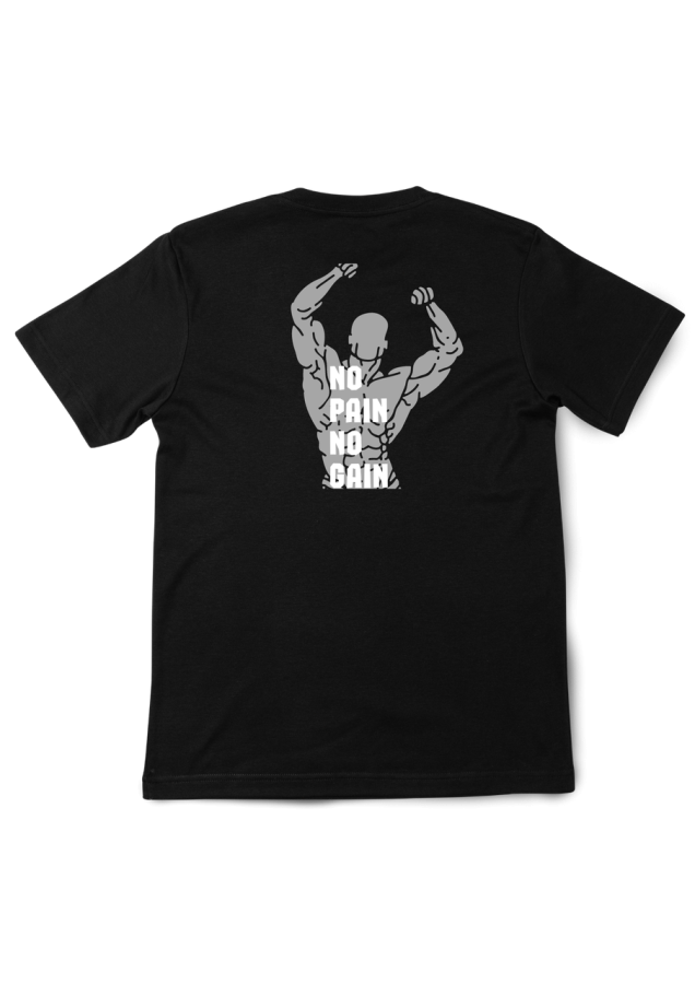 Bodybuilding-Shirt Pain Back  T-Shirt mit Rückendruck